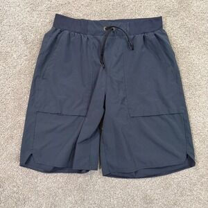 REI Co-op Mens M Active Hiking Shorts Charcoal Gray 9 Inseam Drawstring Gorpcore